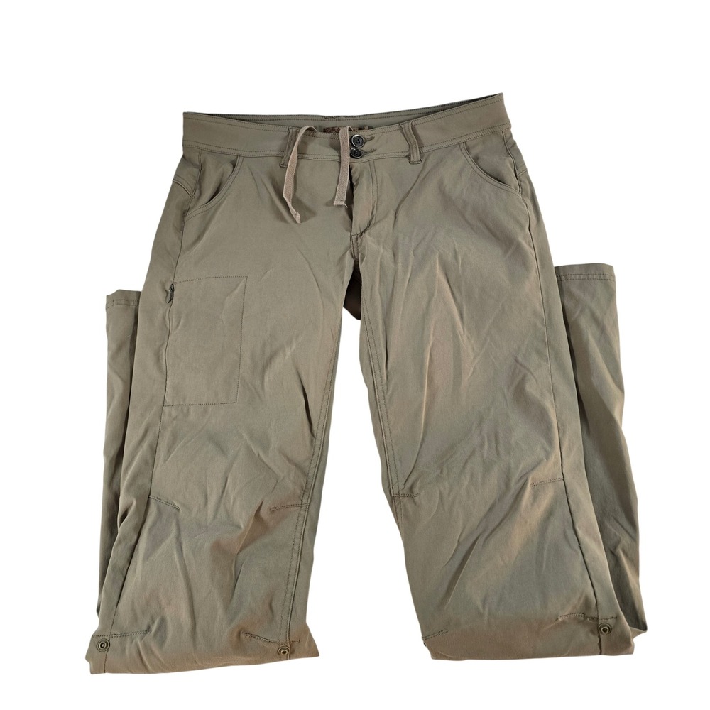 Prana Halle Pants Womens 12 Tall Khaki Tan Zion Stretch Hiking W4HATL113